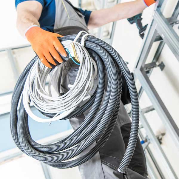 Commercial electrical installation work by Ampere Electric in San Diego